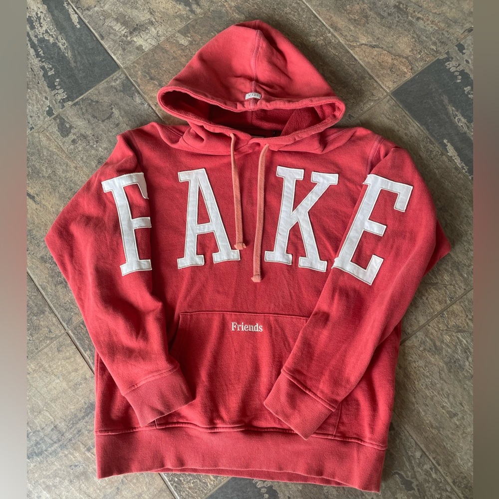 KITH Fake Friends Hoodie in Red